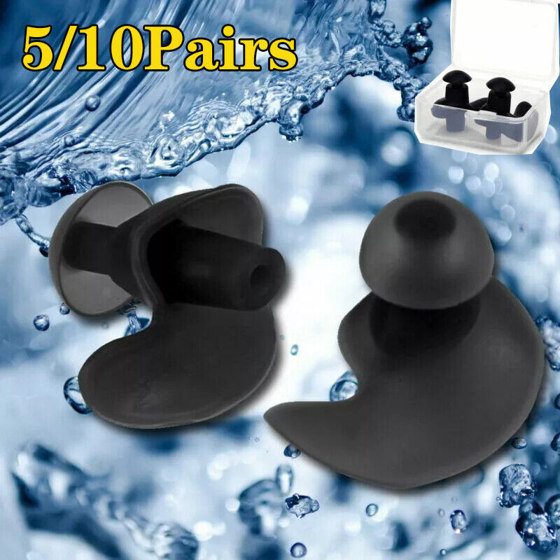Soft Silicone Ear Plugs – Swimming, Sleeping & Anti-Snore | Reusable with Carry Case